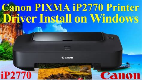 download software printer canon ip2770